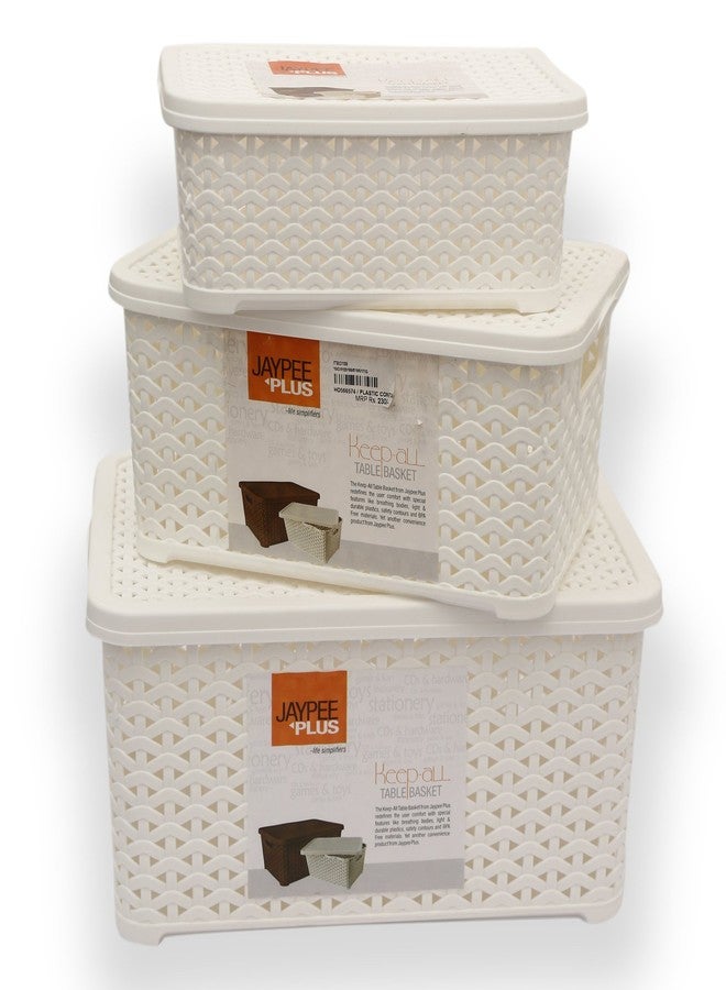 Jaypee plus Keep All with Cover (Big, Small & mini) White - Image 1